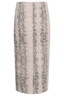 SLXala Pencil Skirt Grey Snake Print 30408363