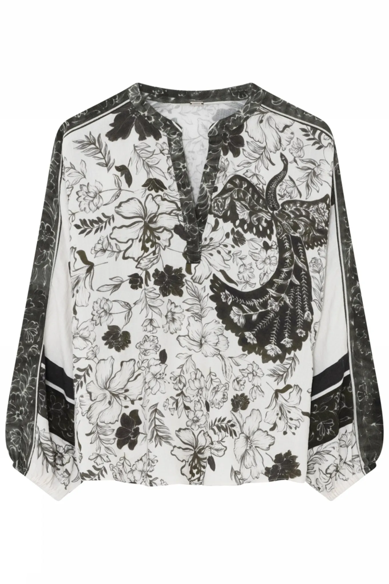 Sussie, blouse 81010OffW/Olive 60616/7618