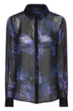 TrilobaBBCori Shirt Purple Flower BBW4759