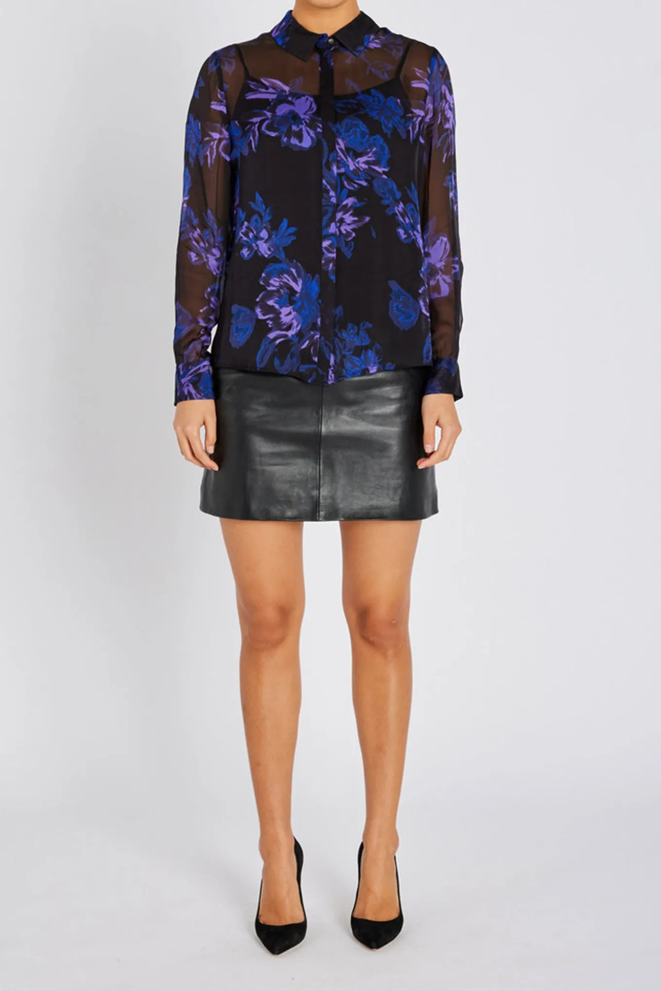 TrilobaBBCori Shirt Purple Flower BBW4759