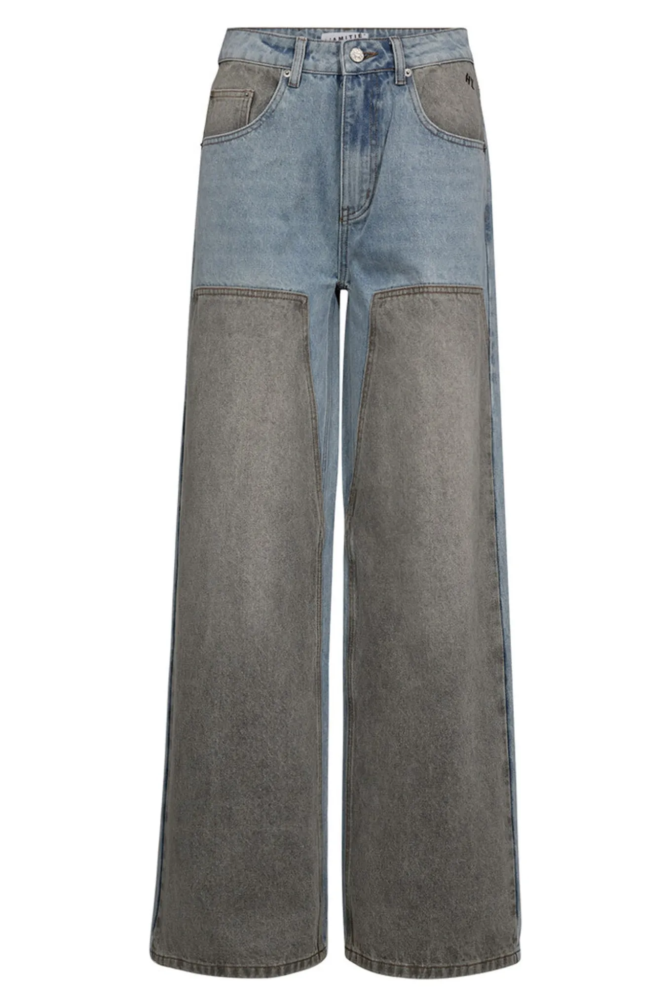 TwoTone Patch Jeans Blue/Grey Mix HL10377