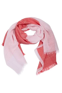 Two tone Tørklæde CHALK PINK/FIERY RED 26151235751