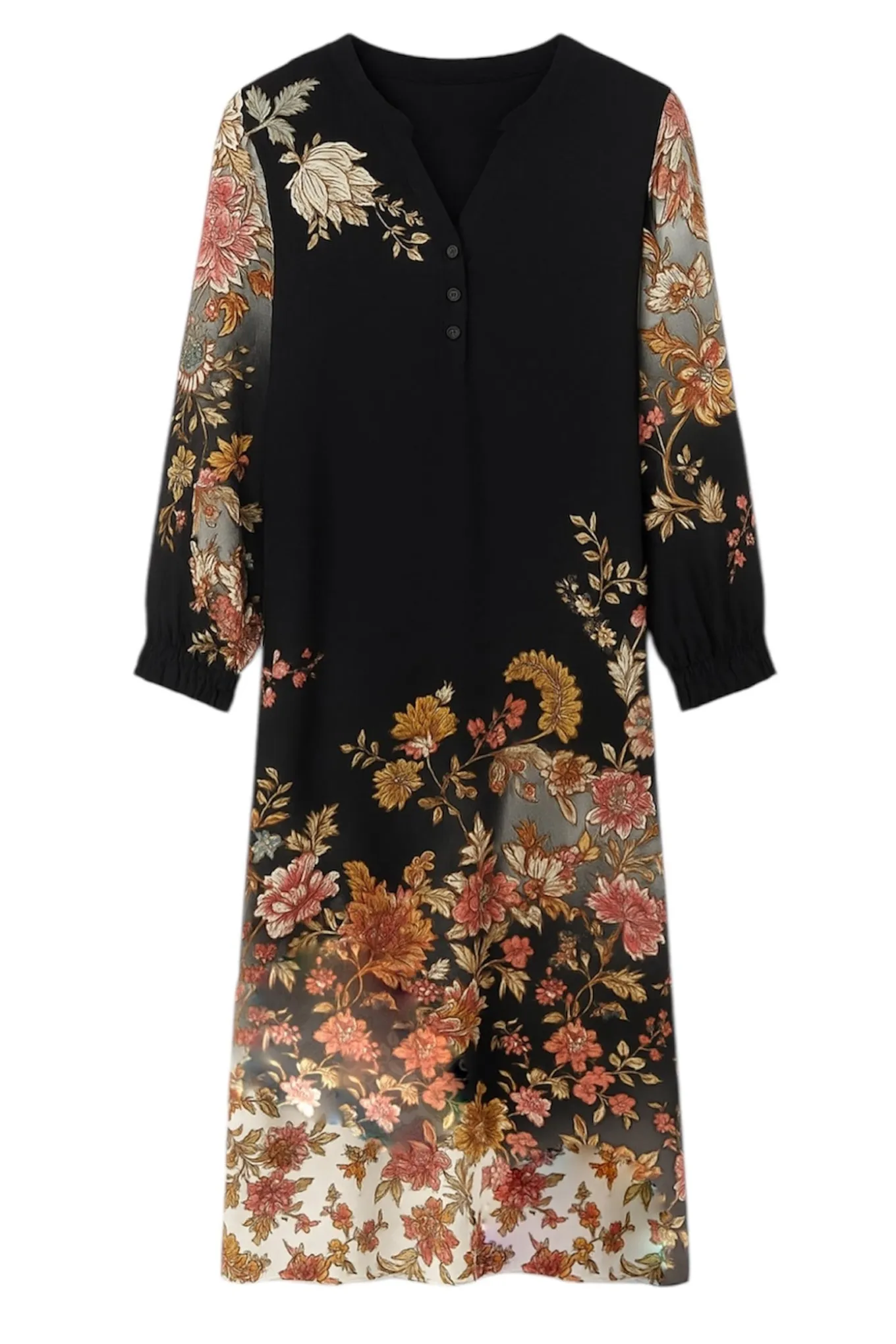 Valmas BLACK FLOWERS 1021423