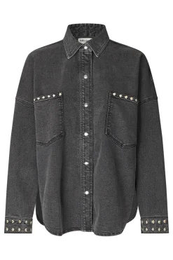 VeidaLL shirt LS 18 Washed Black 254541038