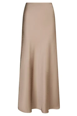 Viso Heavy Sateen Bedaz Skirt DARK TAUPE 166890