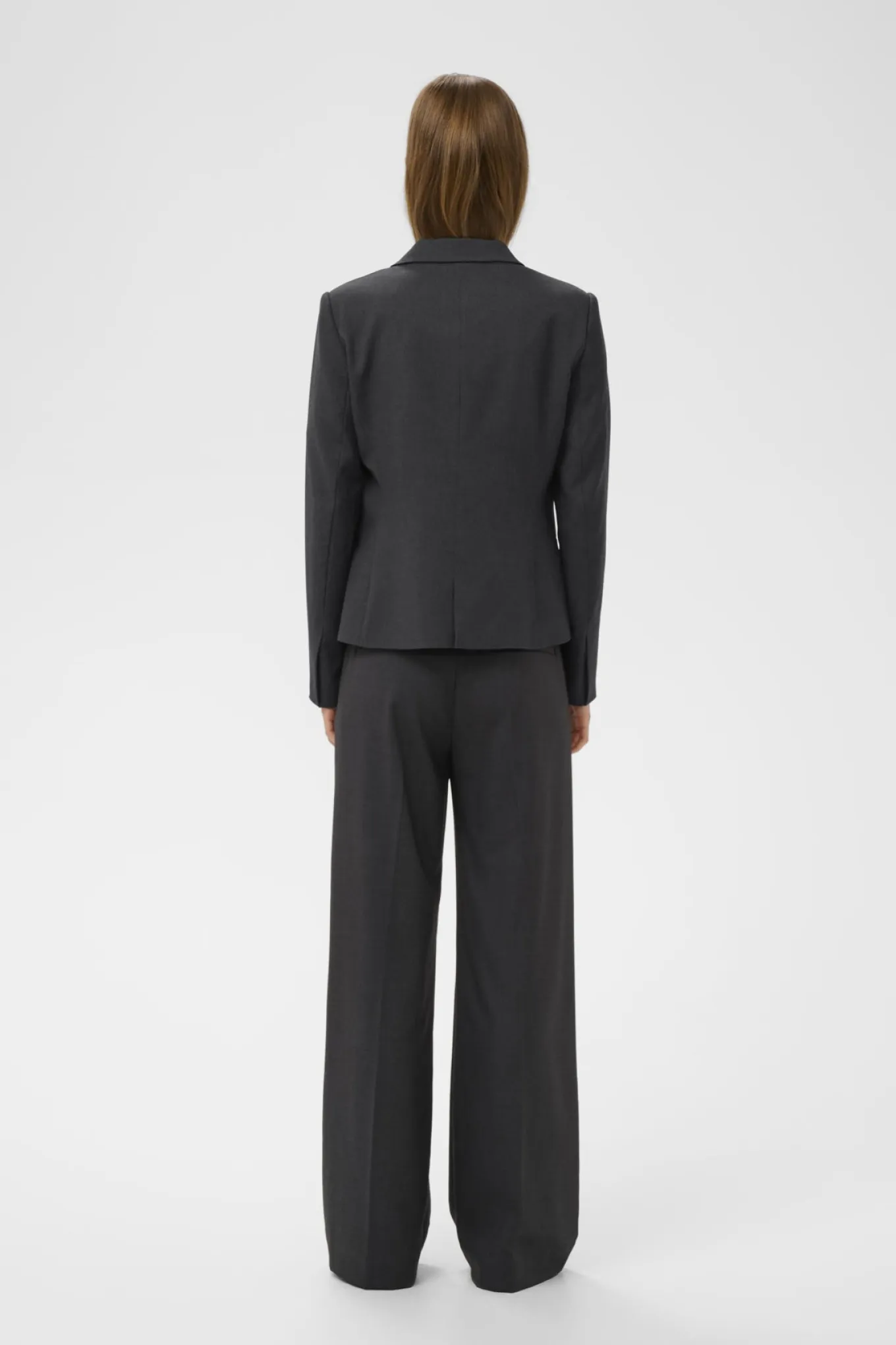 YuktaIW Ila BLazer Medium Grey Melange 301744 30111236